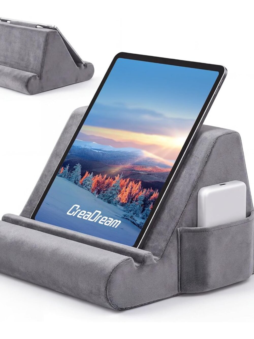 Tablet Pillow Stand, Soft Pillow Stand for iPad, Tablet Holder for Bed